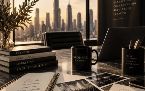 Escritorio de trabajo con vista a la ciudad